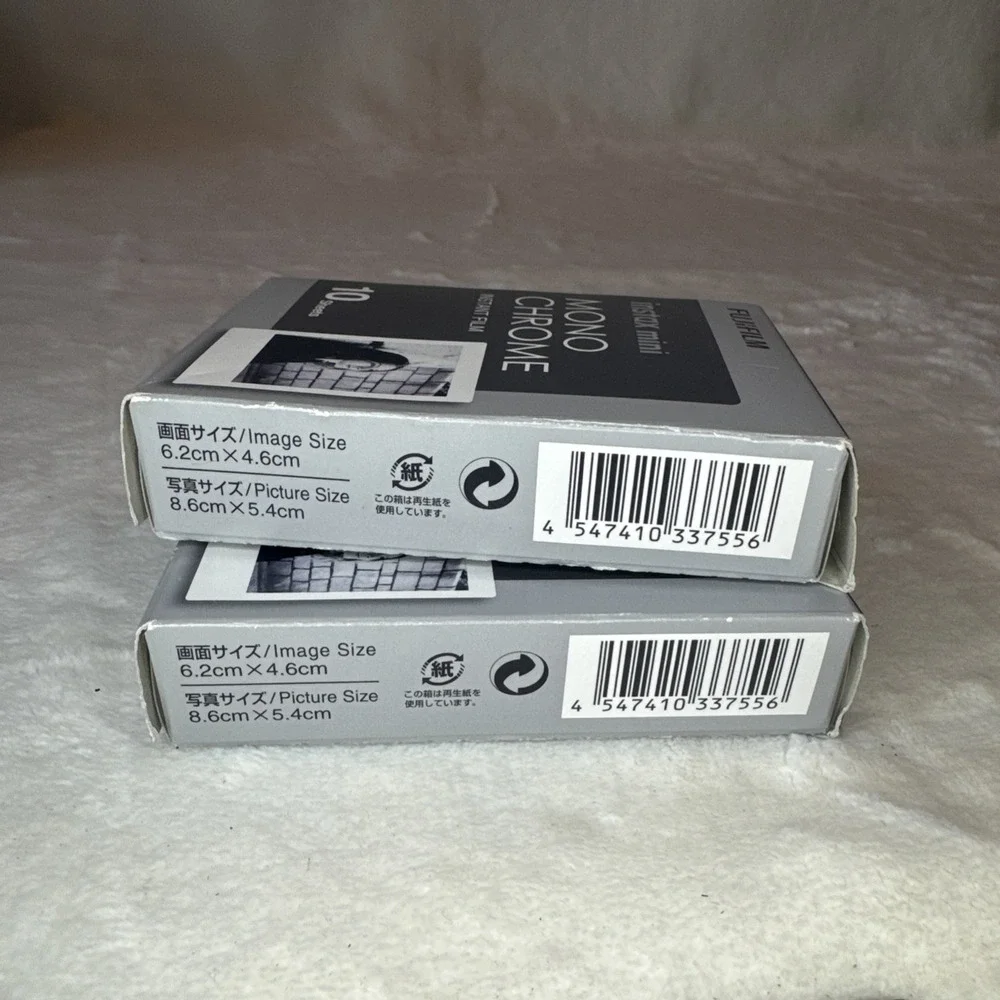 20 Prints Fujifilm Monochrome Mini Instax B/W Instant Film for Mini 12, 11, 9